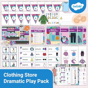 Clothing Store Dramatic Play Pack