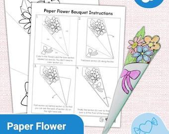 Paper Flower Bouquet Craft