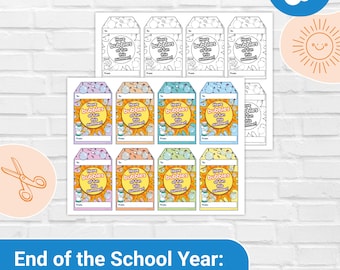 End of the School Year: Bubbles Gift Tags