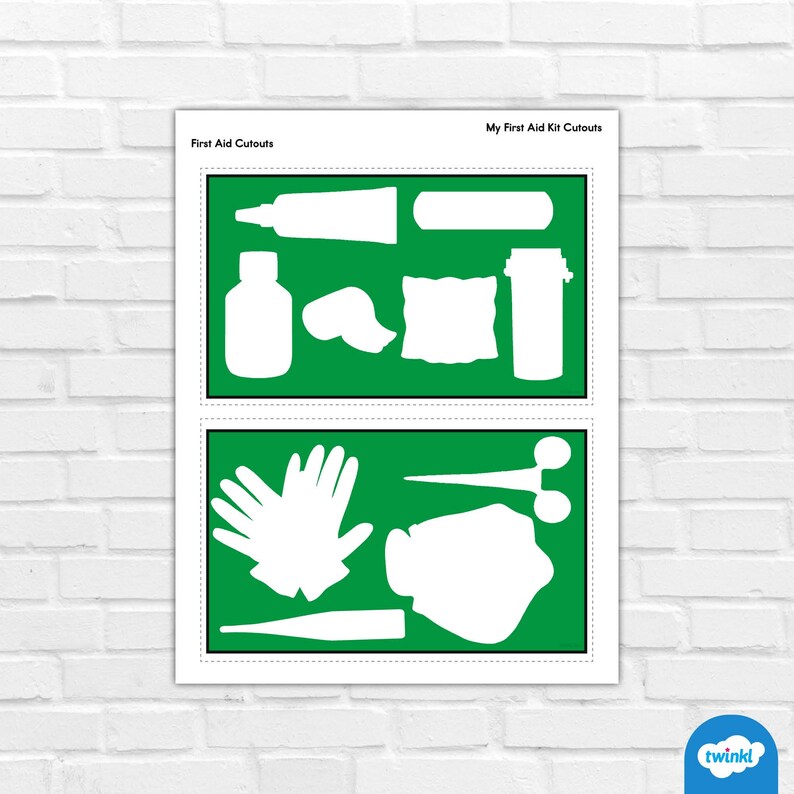 My First Aid Kit Craft – Printable Health & Safety Craft for Kids - Etsy