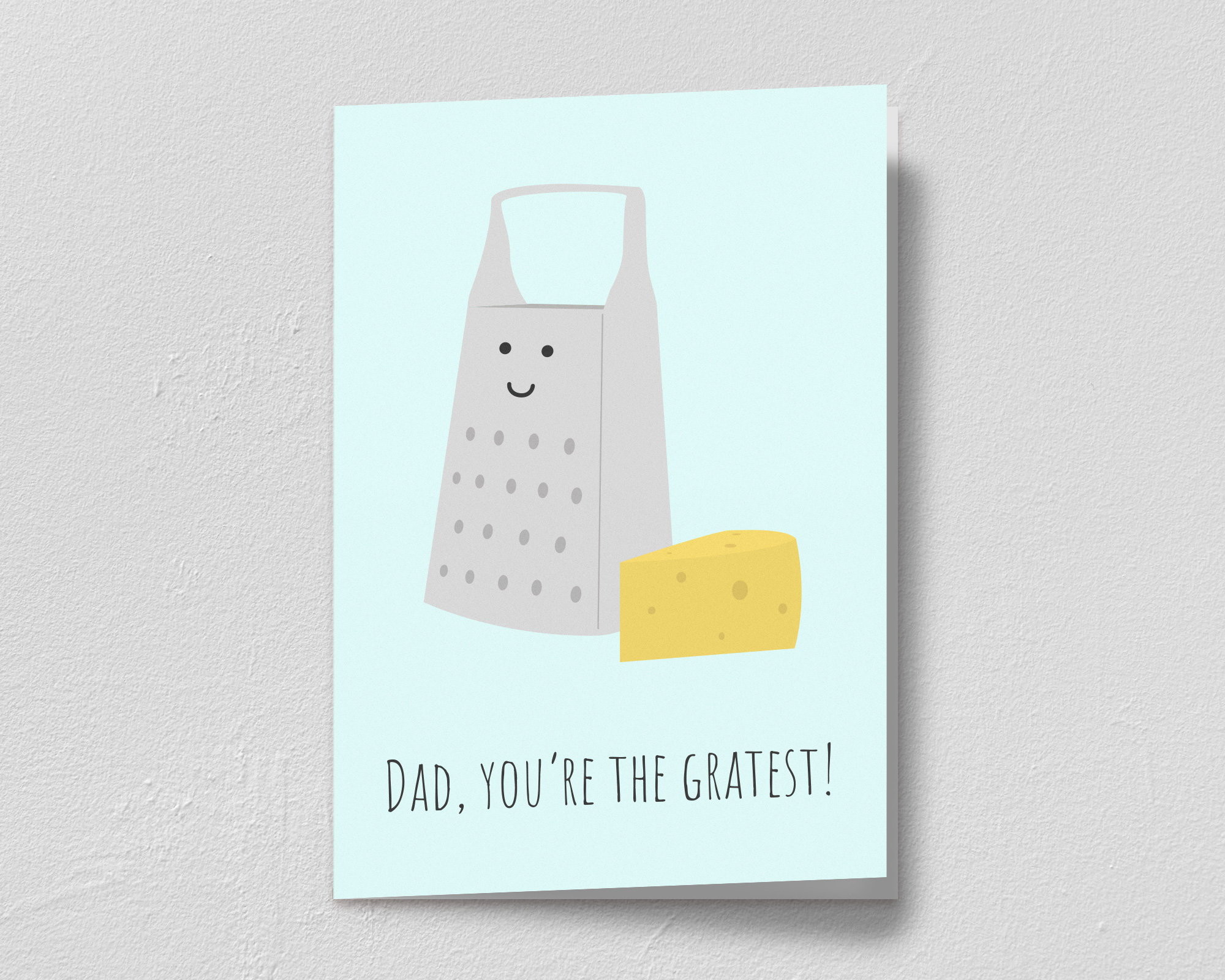 Dad Youre the Gratest Printable Card Happy Bday Pun Card