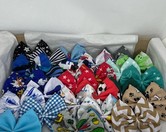 Boy Mixed Bow Ties For Dogs | Perfect for Groomers | Available in 25, 50 , 75 , 100