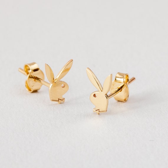 Bunny earrings gold sale