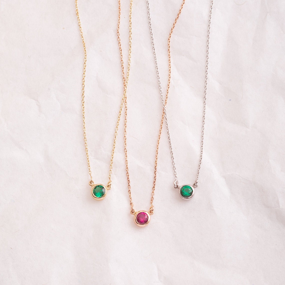 Real gold simple necklace Clearance