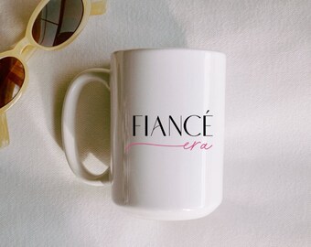 Taza de cerámica blanca de 15 oz para novias