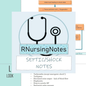 Sepsis/Shock Nursing Notes - 20 PAGES