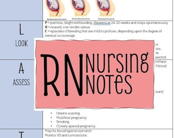 Notas de enfermería materna y neonatal