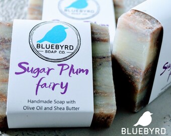 Sugar Plum Fairy Soap Bar: Natural Handmade Kids Soap