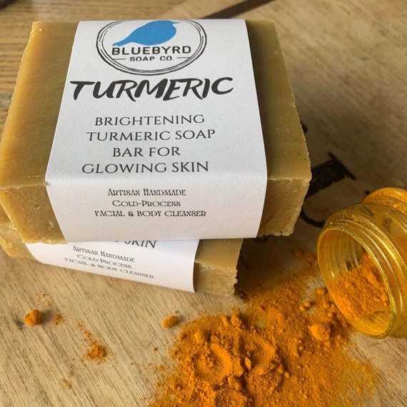 Turmeric Honey & Orange Soap Bar 5oz- Organic Handmade Vegan Soap Bar With  All Natural Ingredients