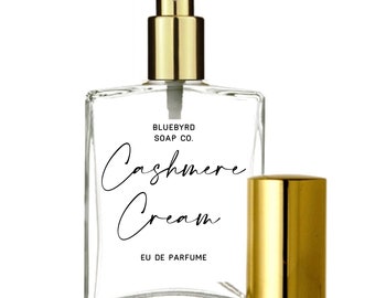 Cashmere Cream Perfume: Handmade Vegan Fragrance Oil or Spray