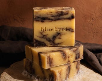 Burnt Orange Patchouli Soap: All Natural Vegan Cold Process