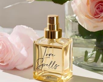 Love Spell Perfume: Vanilla Peach Jasmine, Vegan Handmade Fragrance