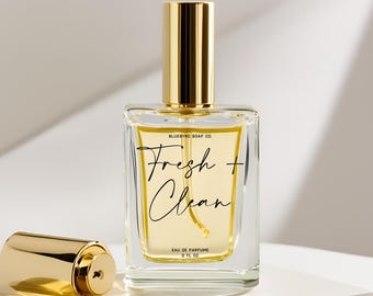 Fresh & Clean Perfume: Vegan Handmade Fragrance Oil, Citrus Jasmine Scent