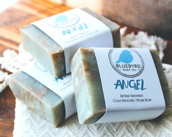 ANGEL WINGS SOAP Bar | Handmade Natural Kids Bar Soap, Bath Soap For Kids, Cold Process Handcrafted Sweet Scented Kids Soap, Teen Soap Gift