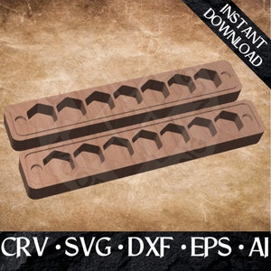 Würfel Box CNC Design Datei crv, svg, dxf, eps, ai, für DnD, Tabletop Gaming, Dungeons and Dragons, Pläne, digitale Datei