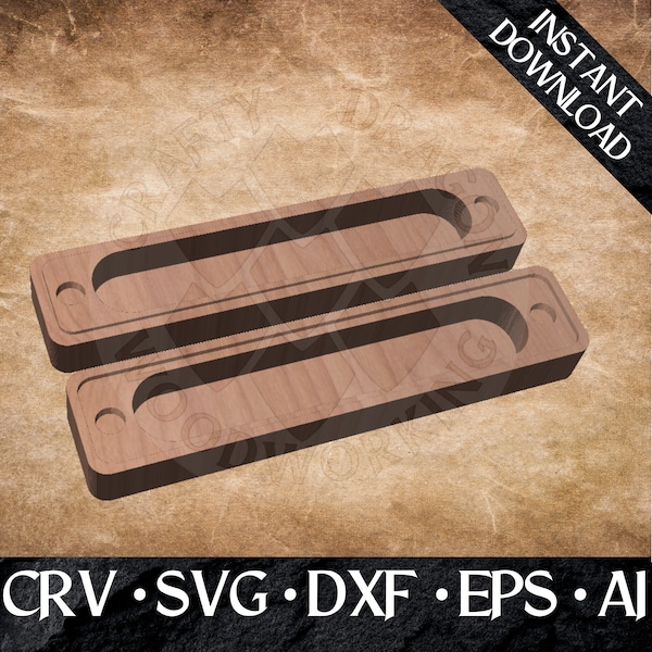 Dice Box CNC Design file crv, svg, dxf, eps, ai, for DnD, Tabletop Gaming, Dungeons and Dragons, Plans, Digital File