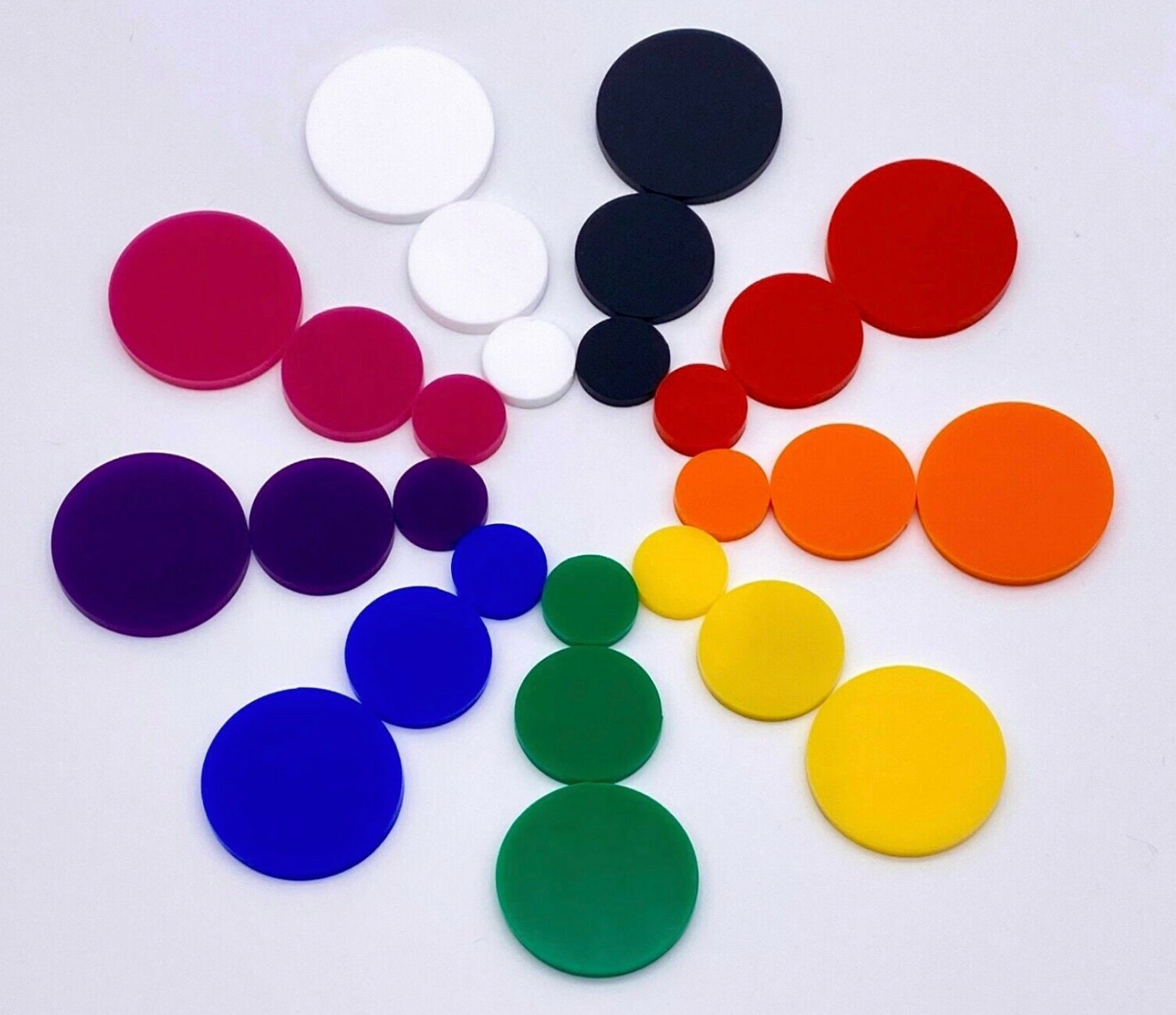 Perspex Laser Cut Acrylic perspex Disc Plastic Circles Etsy UK
