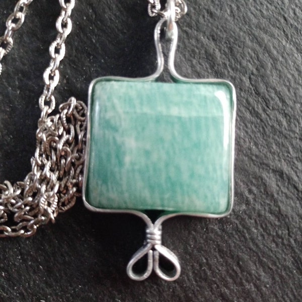 Sautoir amazonite