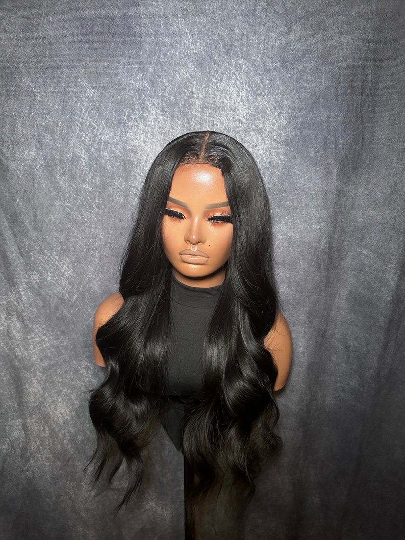 Vietnamese Hair, Single Donor Custom Wig. 13x6 HD Frontal, Jet Black