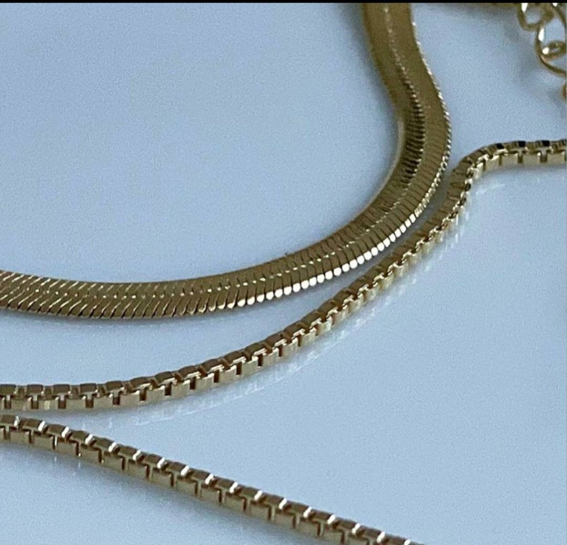 14k Gold Plated Necklace Etsy