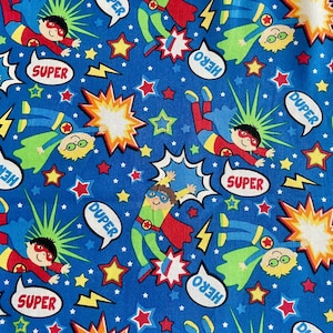 Super Heros Cotton Fabric