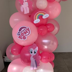 Little Pony balloons garland Kit ,Pony birthday party, Little Pony decoration, Little Pony birthday theme