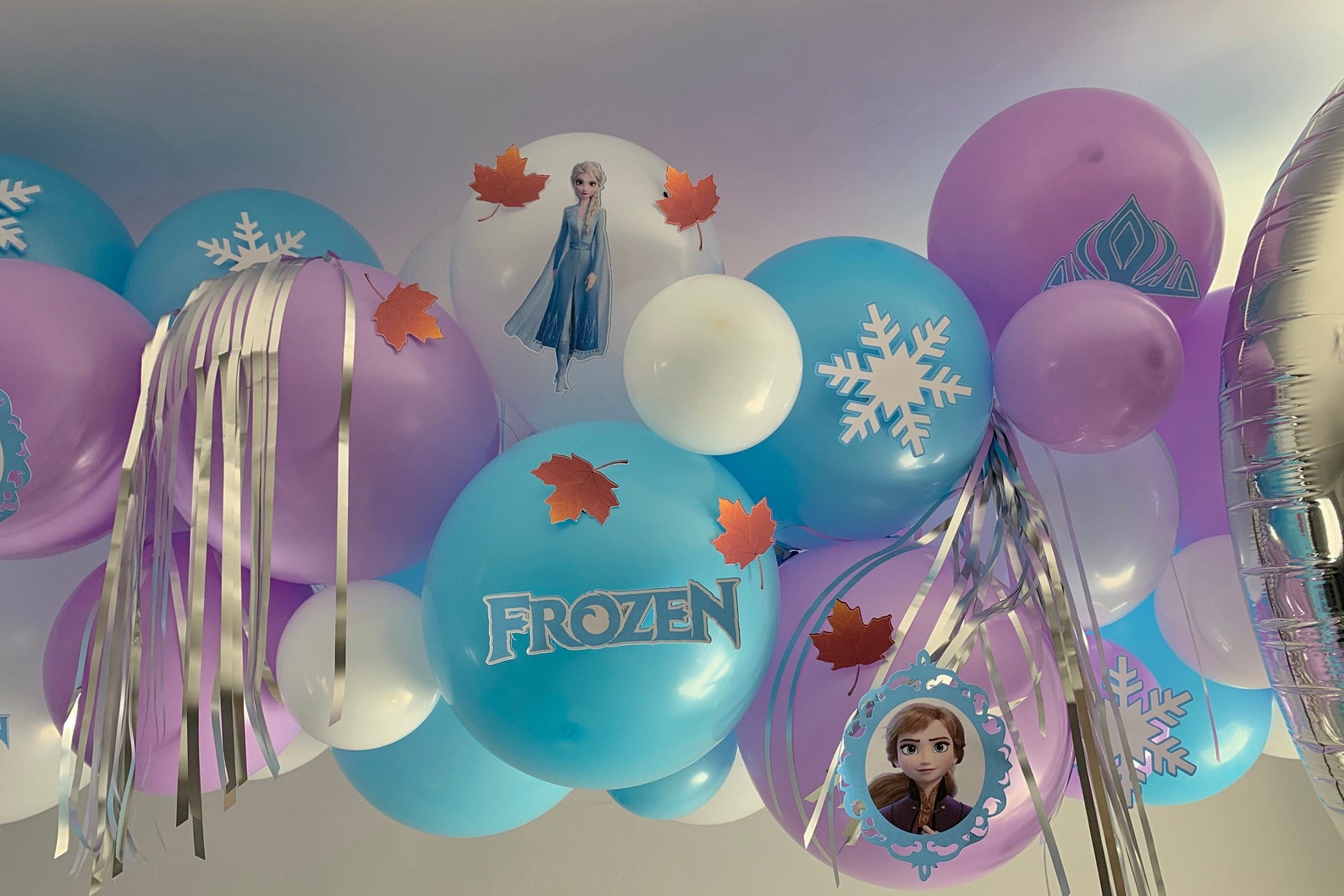 Frozen Balloon Garland Kit 12Ft Frozen Balloon Arch Winter Etsy