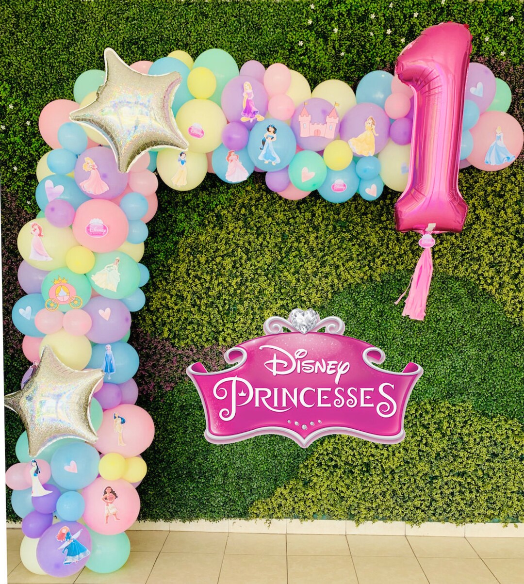 Princess Balloon Garland Princess Party Decorations Princess Etsy
