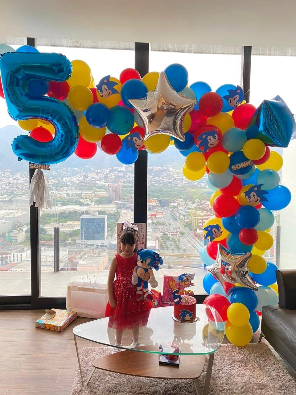 Set Decoración Globos para Fiestas Cumpleaños Sonic, Moda de Mujer