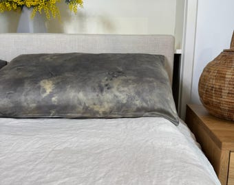 Botanically Dyed Silk Pillowcase Set | Eucalyptus, Hand Dyed