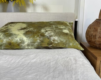 Plant dyed silk pillowcase set  | plant dyed | botanically dyed | gentle on the skin | non toxic | hand dyed on 100% silk | healthy sleep