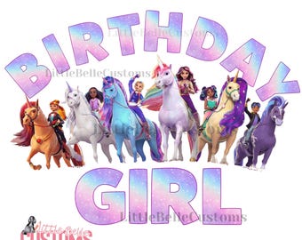 Unicorn Birthday Shirt  TV show | PNG file