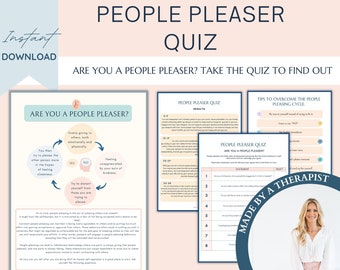 People pleaser quiz, people pleasing, perfectionist, inner child, teen mental health, management, social psychology, therapy worksheets, cbt