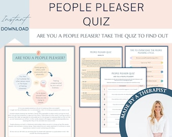 People pleaser quiz, people pleasing, perfectionist, inner child, teen mental health, management, social psychology, therapy worksheets, cbt