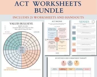 therapy worksheet etsy