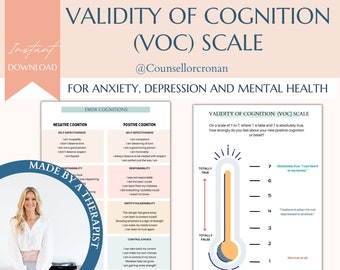 VOC スケール、認知の妥当性スケール、治療ツール、治療オフィスの装飾、セラピスト、肯定的な認知、トラウマ、メンタルヘルス、ゲーム