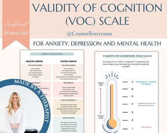 VOC Scale, validity of cognition scale, therapy tool, therapy office decor, therapist, positive cognition, trauma, mental health, games