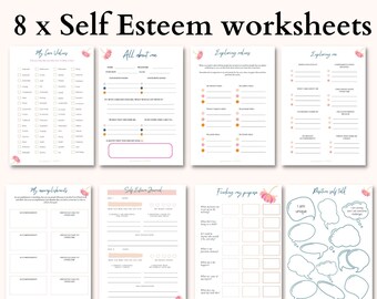 self esteem workbook etsy