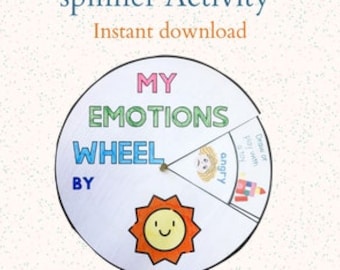 Emotional regulation, zone, Coping Skills for School Spinner, social emotional learning, self regulation, feelings, calming corner