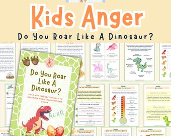 Arbeitsheft für Wutbewältigung für Kinder. Brüllst Du Wie Ein Dinosaurier? Kinder-Verhaltensmanagement. Therapie Arbeitsbuch. Hilfe zur Selbsthilfe. erzieherische Techniken CBT