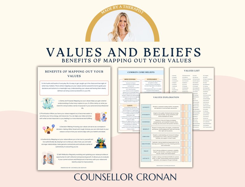 Self Esteem Positive Mindset Mega Bundle, Therapy Worksheets ...