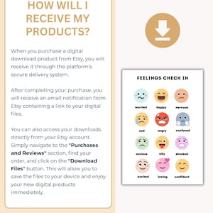 Kids feelings check in worksheets. Feelings poster, emotional self regulation, mindset, parenting tools, parenting tips, calming sel, child image 7
