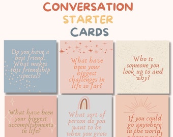 Table Talk Conversation Cards, social psychology, therapist resources, anxiety tools, conversation starter cards, conversation card deck,
