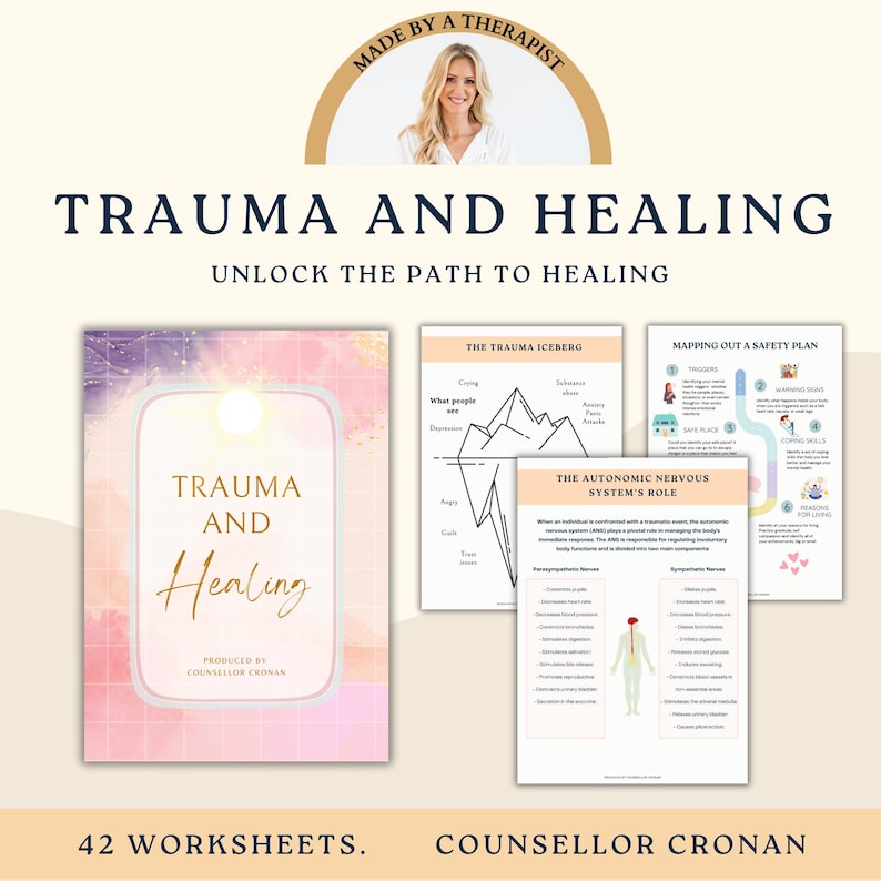 Trauma and Healing Workbook. Therapy Workbook. Self-care Journal ...