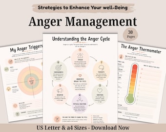 Anger Management Workbook for Teens & Adults (CBT Counselling)