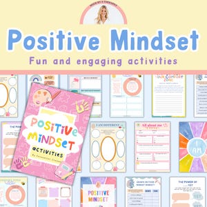 Positive Mindset Workbook. Boost your self-esteem and confidence. Healthy Mindset, Positive Thinking. Therapy Workbook. School counselling