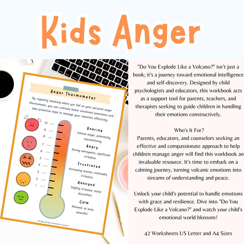 Anger Fuse Worksheets, Anger Triggers, Kids Feelings, Teen Mental ...