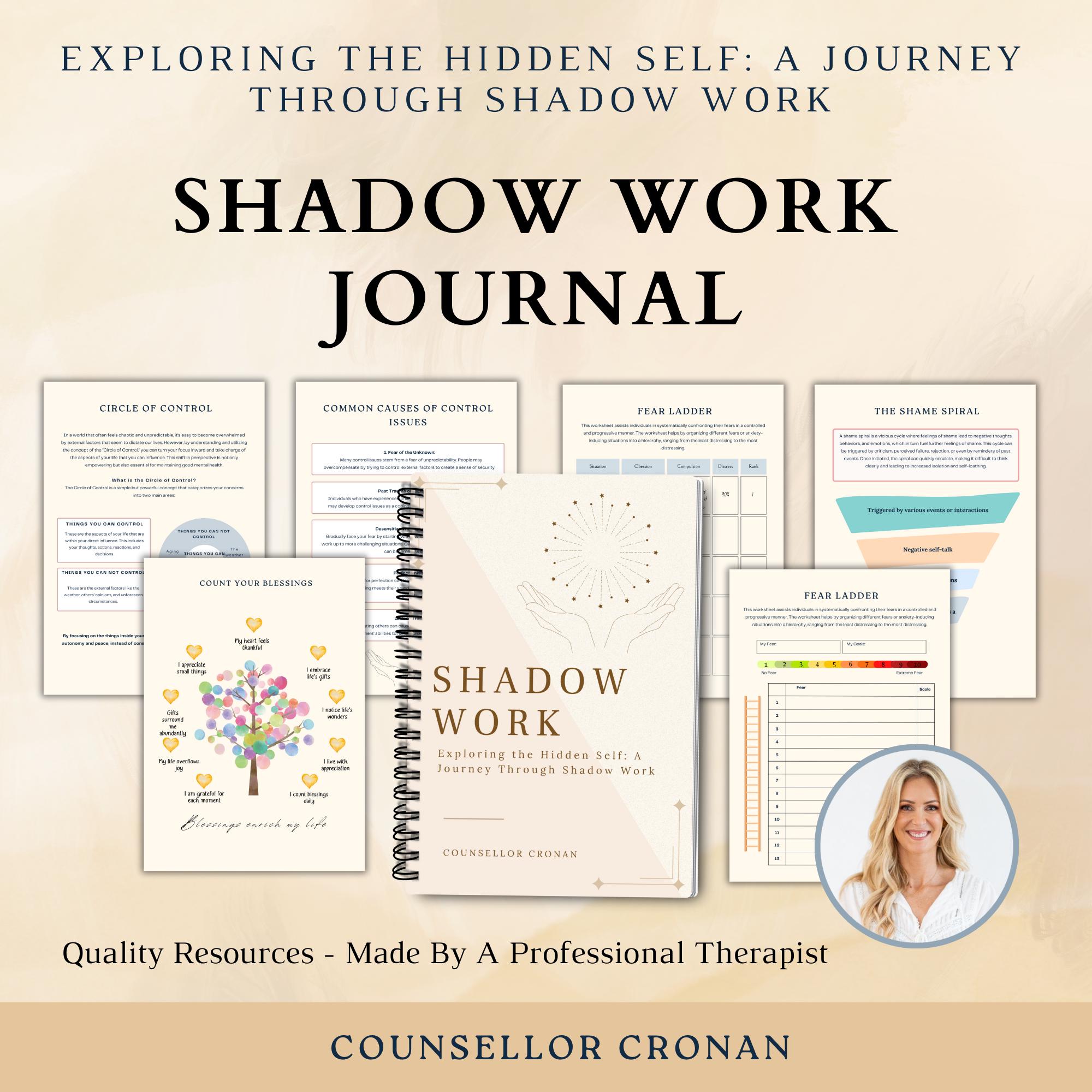 Shadow Work Journal: A 70-Page Guide to Self-Discovery and Growth. Personal development. Self-Healing. Self-Care. Past Trauma Recovery. CBT