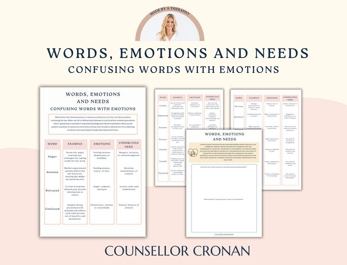 Confusing Words With Emotions. Words, Emotional Needs.couples ...