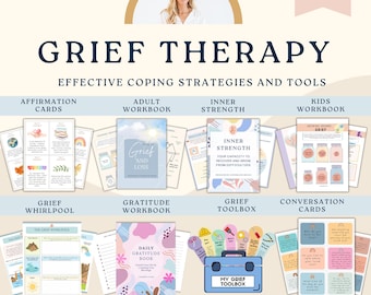 Grief and loss therapy.  question and affirmation cards for kids and teens, therapy resources, mental health bereavement, conversation cards